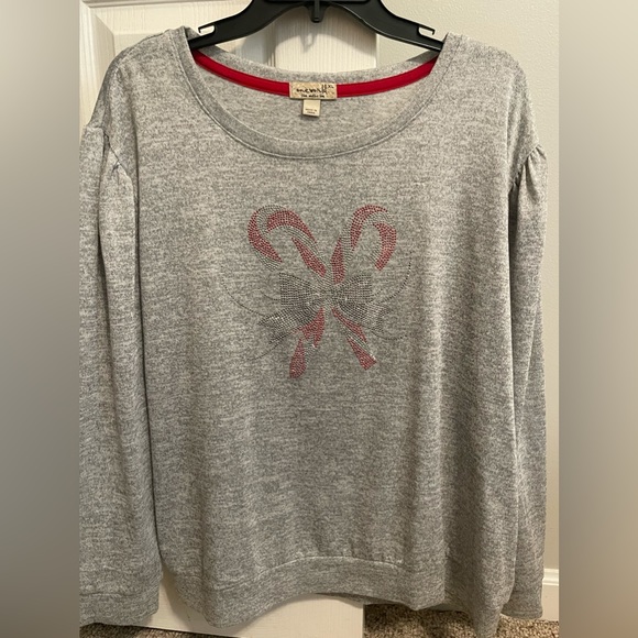 Ladies Candy Cane Sweater - Picture 1 of 6